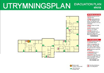 utrymningsplaner - brandskydd