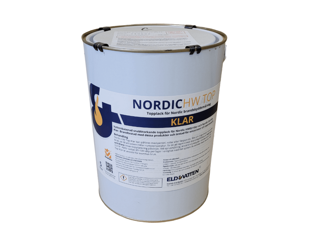 Nordic HW Topplack Klar 5L